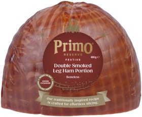 Primo-Reserve-Double-Smoked-Leg-Ham-Portion-800g on sale