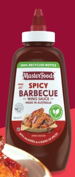 NEW-MasterFoods-Spicy-Barbecue-Wing-Sauce-500mL on sale