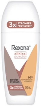 Rexona+Clinical+Protection+Antiperspirant+Roll-On+50mL+Selected+Varieties