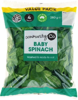 Community+Co+Baby+Spinach+Big+Bag+260g