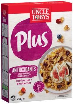 Uncle+Tobys+Plus+Cereal+410%E2%80%91435g+Selected+Varieties