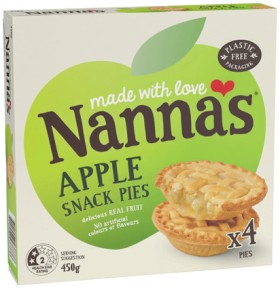 Nanna%26rsquo%3Bs+Fruit+Snack+Pies+450g+or+Family+Size+Apple+Pie+600g+Selected+Varieties
