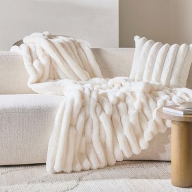Copenhagen-Faux-Fur-Extra-Large-Throw-by-MUSE on sale