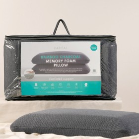 Bamboo-Charcoal-Memory-Foam-Pillow-by-Habitat on sale