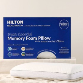 Relax+Therapy+Gel-Infused+Memory+Foam+Pillow+by+Hilton