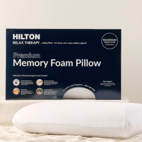 Relax+Therapy+High+Memory+Foam+Pillow+by+Hilton