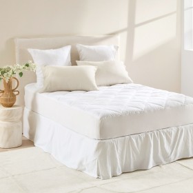 NEW+Comfort+Science+400gsm+Waterproof+Mattress+Topper+by+Hilton