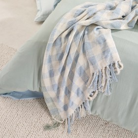 Ralph-Check-Tassel-Throw-by-Habitat on sale