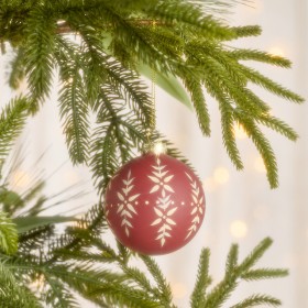 Peace-Vine-Glass-Christmas-Bauble-by-Pillow-Talk on sale