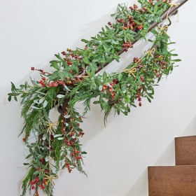 Berry-Olive-Leaf-Christmas-Garland-by-Pillow-Talk on sale