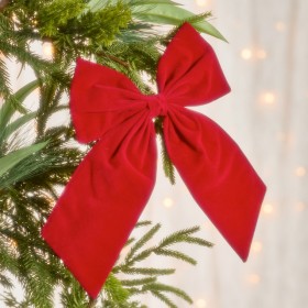 Jessie-Red-Velvet-Bow-by-Pillow-Talk on sale