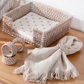 Grove-Whitewash-Napkin-Ring-Set-of-4-by-MUSE on sale