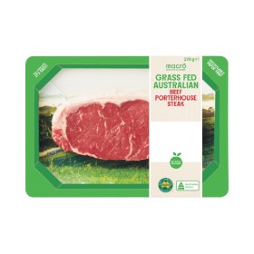 Macro-Australian-Grass-Fed-Beef-Porterhouse-Steak-270g on sale