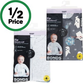 Bonds-Zippy-Wondersuit-Assorted-Pk-1 on sale