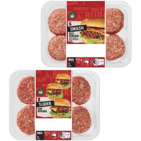 Woolworths+Australian+Beef+Smash+or+Slider+Burgers+400-450g