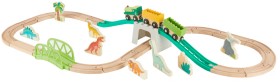 38+Piece+Wooden+Dino+Train+Set