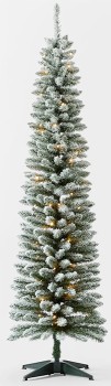 Anko-182m-6ft-Flocked-Slim-Prelit-Christmas-Tree-G on sale