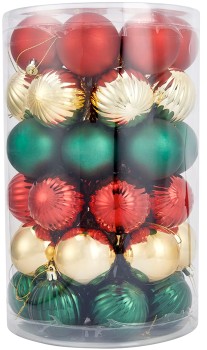 Anko+47+Pack+6cm+Traditional+Christmas+Baubles