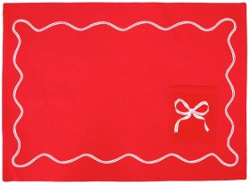 Anko-Red-Bow-Pocket-Placemat on sale