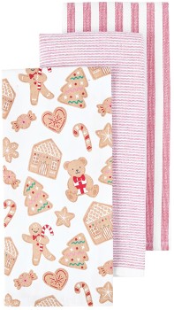 Anko+3+Pack+Gingerbread+Tea+Towels