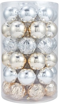 Anko+47+Pack+6cm+Luxury+Christmas+Baubles