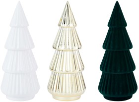 Anko+Metallic%2FFlocked%2FWhite+Tabletop+Tree.+Assorted
