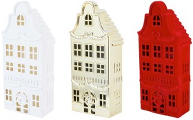 Anko-MetallicFlockedWhite-Tabletop-House-Assorted on sale