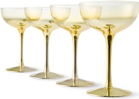 Anko-Gold-Glasses-4-Pack-Coupe on sale