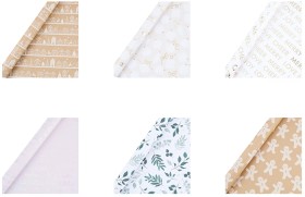 Anko-4m-x-70cm-Christmas-Kraft-Gift-Wrap-Assorted on sale