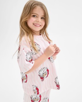 Family-Matching-Christmas-Santa-Australian-Cotton-Pj-Set-Younger-Girls on sale