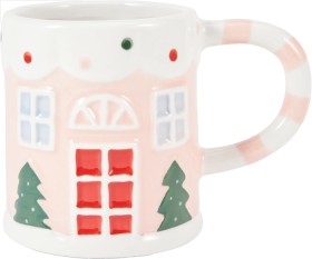 Anko-3D-Gingerbread-House-Mug-Pink on sale