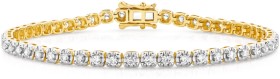 9ct-Gold-Diamond-Tennis-Bracelet on sale