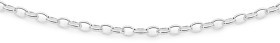 Sterling+Silver+50cm+Solid+Oval+Belcher+Chain