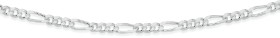 Sterling+Silver+50cm+Figaro+Chain+-+Made+In+Italy