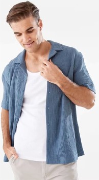 Short+Sleeve+Double+Cloth+Shirt