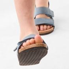Corkbed-Sandal-Blue on sale