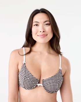 Gingham-Underwire-Bikini-Top on sale