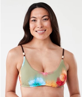 Printed-Beaded-Bikini-Top on sale