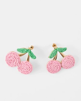 Paper-Cherry-Stud-Earrings on sale