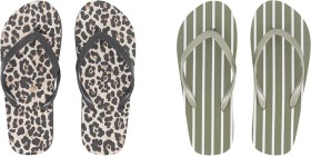 Printed-Recycled-Beach-Thongs on sale