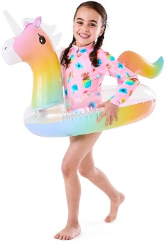 Inflatable+Unicorn+Swim+Ring