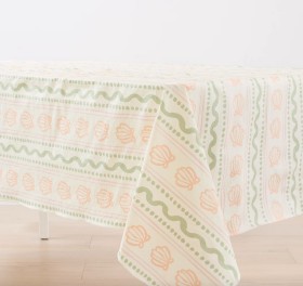 Shells-Extra-Large-Flannel-Back-Tablecloth on sale