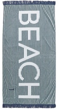 Large-Cotton-Beach-Towel-Blue on sale