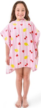 Kids+Hooded+Cotton+Beach+Towel+-+Fruits