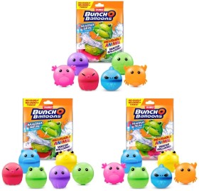 6-Piece-Zuru-X-SHOT-Bunch-O-Balloons-Reusable-Animals-Water-Balloons-Assorted on sale