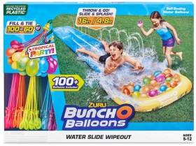 Zuru-Bunch-O-Balloons-Water-Slide-Wipeout-and-Self-Sealing-Water-Balloons-Set on sale