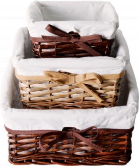 NEW+Square+Willow+Basket