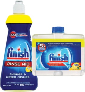 Finish+Rinse+Aid+400ml+Lemon+or+Dishwasher+Cleaner+250ml+Original+or+Lemon
