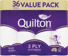 36+Pack+Quilton+Toilet+Tissue+3+Ply