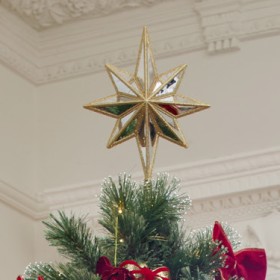 Myer-Giftorium-Heirloom-Plastic-Mirrored-Decogram-Guiding-Star-Tree-Topper on sale